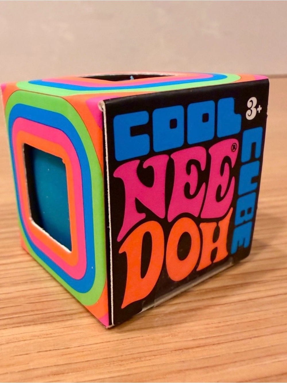 Schylling NeeDoh New sealed box, cool cube mini in blue